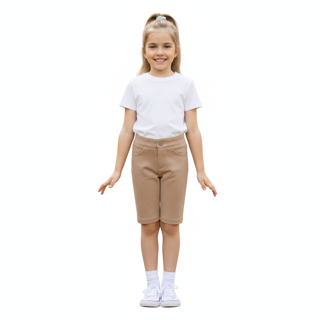 Girls Uniform Short Khaki (4/5-16) $6.5 Per Piece. SGU01