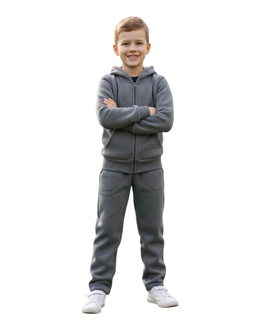 Fleece Set D.Grey - Unisex (4/5-16) $12.25 Per Piece US01