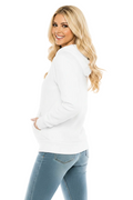 Women's Fleece Pullover Hoodie White (S-M-L-XL-2XL-3XL) $9.00-$9.50 Per Piece WBT60