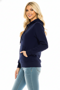Women's Fleece Pullover Hoodie Navy (S-M-L-XL-2XL-3XL) $9.00-$9.50 Per Piece WBT60