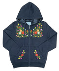 Premium Quality Embroidered Zip Up Hoodie - Black (S-XL) $12.25 Per Piece. WBT63