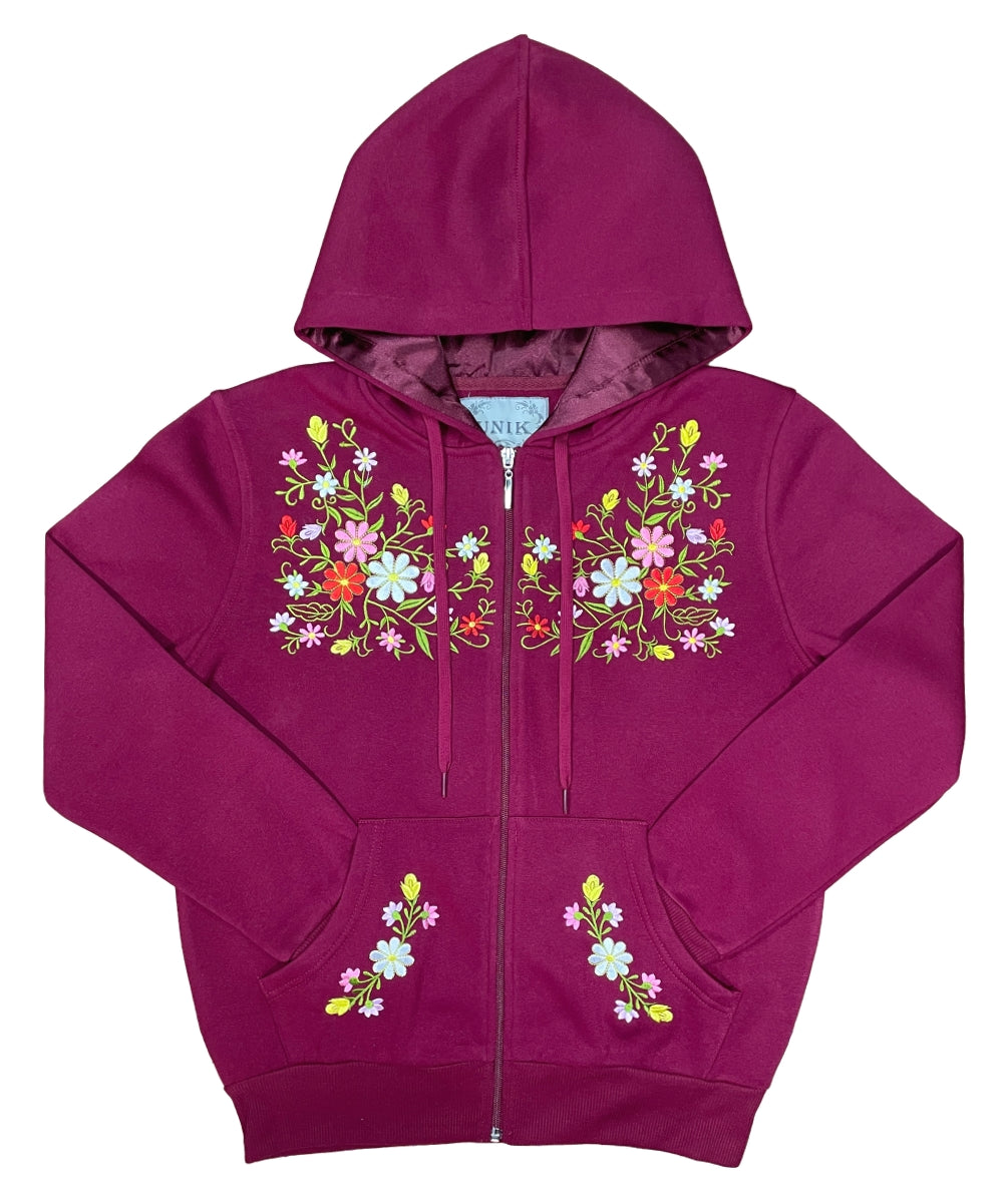 Premium Quality Embroidered Zip Up Hoodie - Black (S-XL) $12.25 Per Piece. WBT63