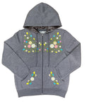 Premium Quality Embroidered Zip Up Hoodie - D. Grey (S-XL) $12.25 Per Piece. WBT63