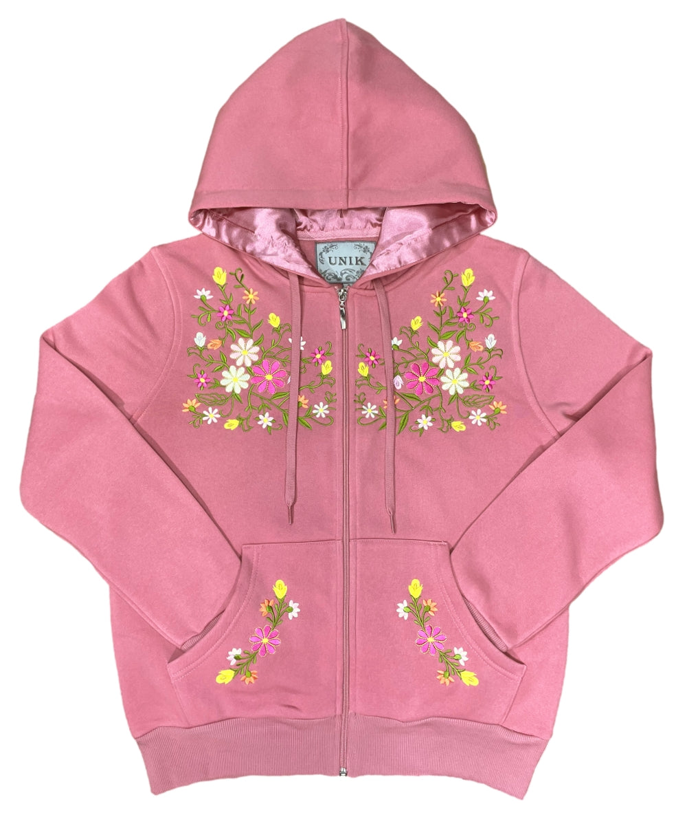 Premium Quality Embroidered Zip Up Hoodie - Black (S-XL) $12.25 Per Piece. WBT63