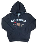 Premium Quality California Embroidered Zip Up Hoodie - Black (S-XL) $11.25 Per Piece. WBT64