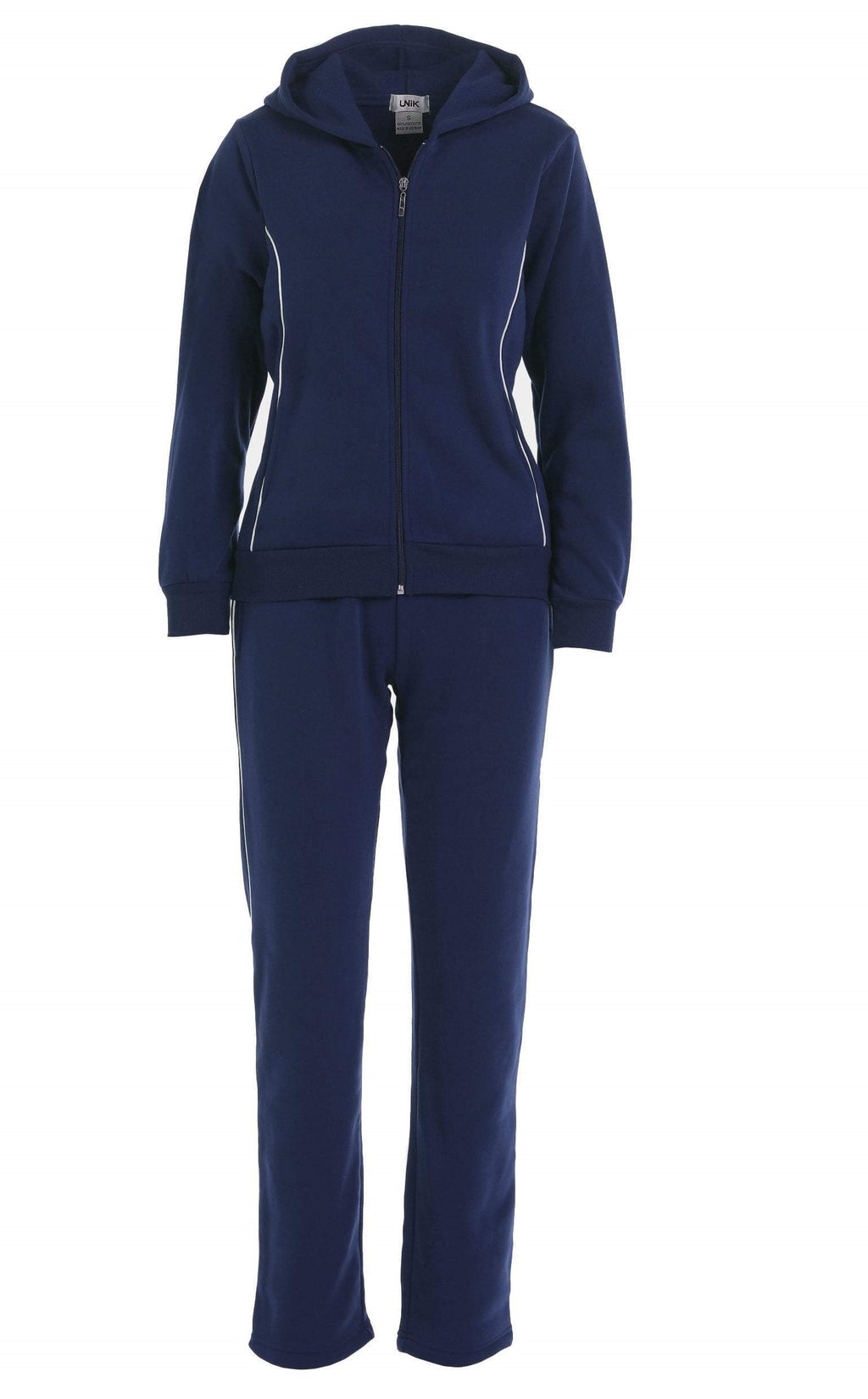 Women 2 Piece Fleece Matching Sweatsuit - Navy (S-XL)( 2X-3X) $15.50-$16.50 Per Set WF1705