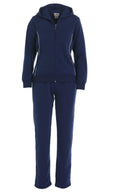 Women 2 Piece Fleece Matching Sweatsuit - Navy (S-XL)( 2X-3X) $15.50-$16.50 Per Set WF1705