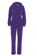 Women 2 Piece Fleece Matching Sweatsuit - Purple (S-XL)( 2X-3X) $15.50-$16.50 Per Set WF1705