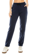 Women Active Fleece Sweat Pants With Drawstring Waist - Navy (S-M-L-XL) $7.25 Per Piece WP30
