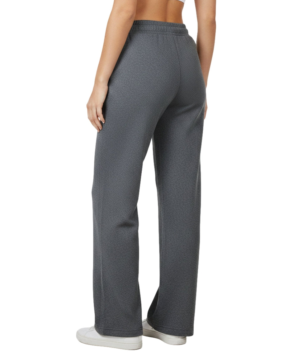 Women Fleece Flare Sweat Pants With Drawstring Waist - D. Grey (S-XL) $7.25 Per Piece WP32