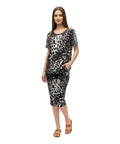 Leopard Prints Stretchy Women Capri Sets  (S-3X) $12 Per Set. WS11