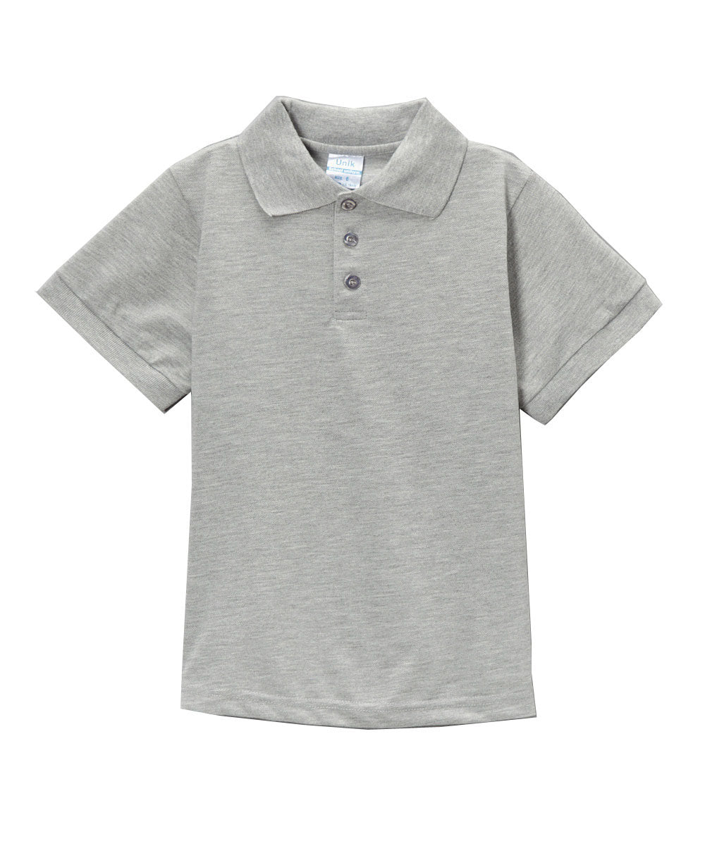 Boys Uniform Polo Shirt Light Grey $5.5-$5.75 Per Piece