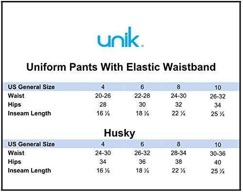 unikinc - unik Boy's Uniform All Elastic Waist Pull-on Pants - Unikinc