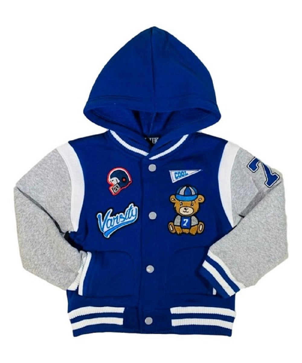 Varsity Jacket Bear With Hoodie (12M-24M) $7.50 & (2-4) $8.50 Per Piece