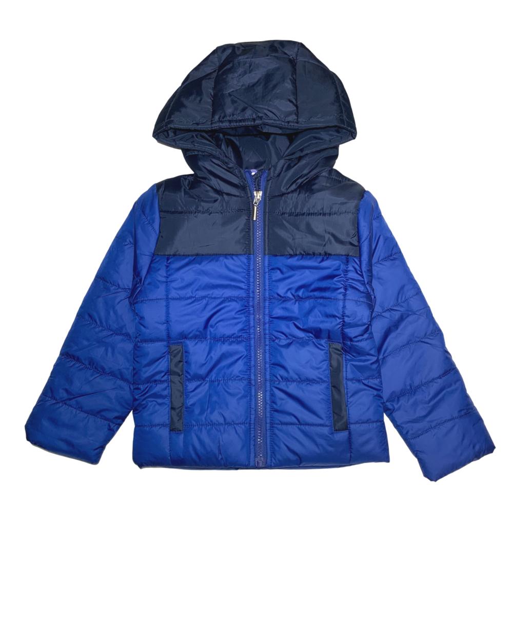 Boys Zipper Hooded Puffer Jacket - Royal Blue (2-4), (S-XL) $12.00 - $13.00 Per Piece BJ2077