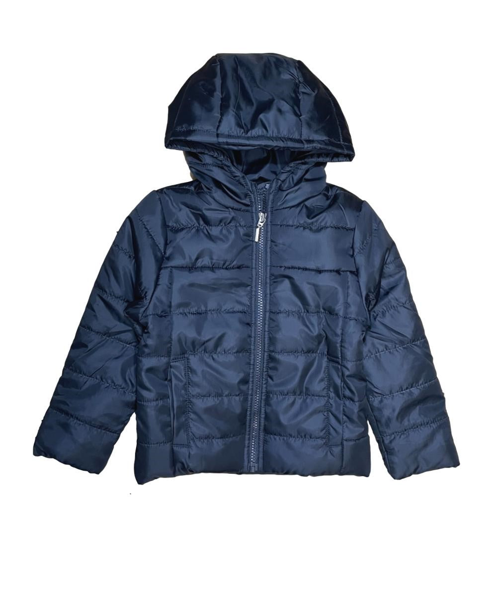 Boys Zipper Hooded Puffer Jacket - Black (2-4), (S-XL) $12.00 - $13.00 Per Piece BJ2077
