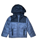 Boys Zipper Hooded Puffer Jacket - D. Grey (2-4), (S-XL) $12.00 - $13.00 Per Piece BJ2077