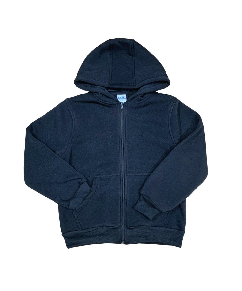 Premium Fleece Zip UP Hoodie - Black (4/5-16) 8.25 Per Piece BWU11