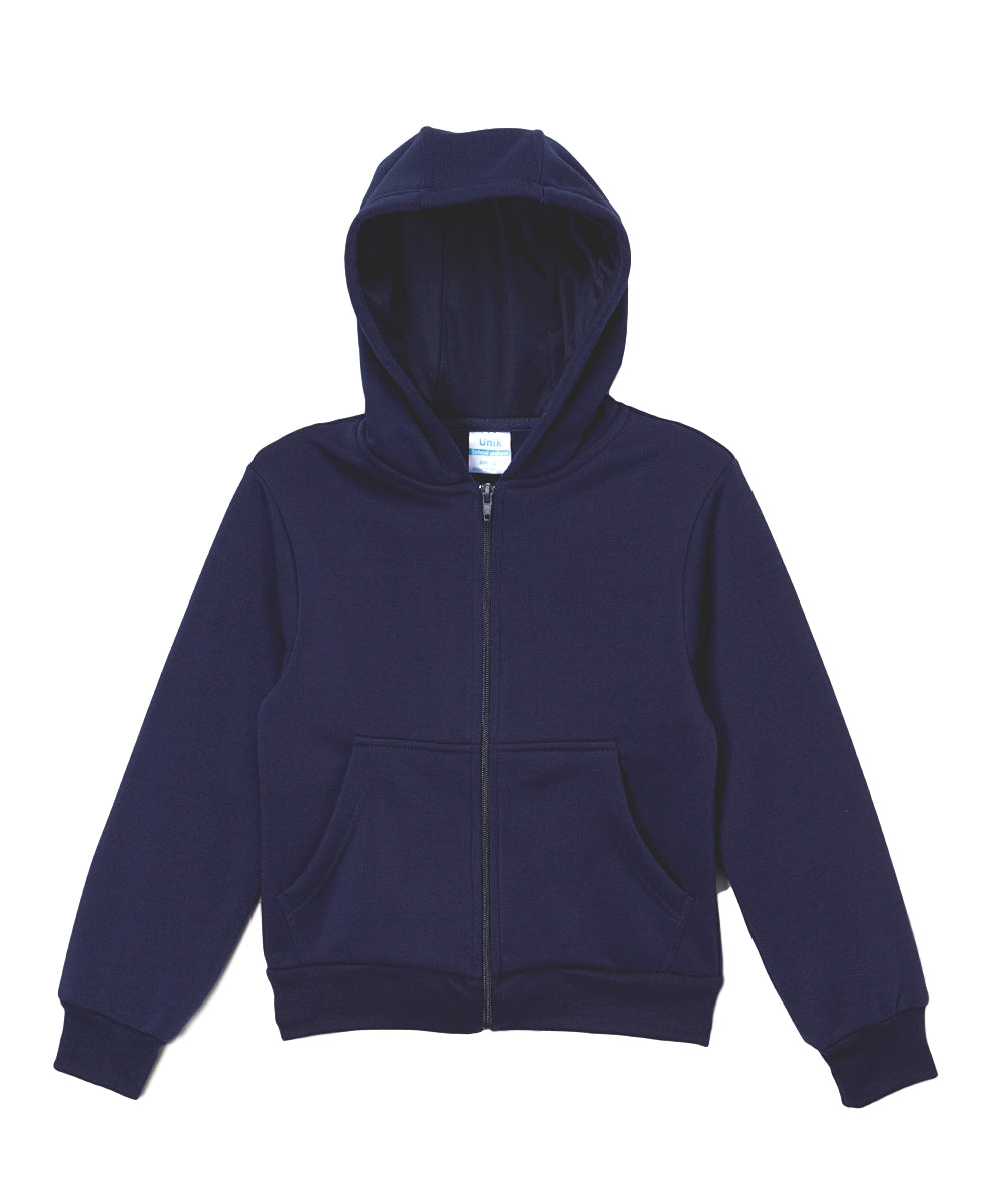 Boy Navy Fleece Zipper Hoodie (S-XL) $7.00 Per Piece