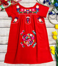 unikinc - Traditional Mexican Girl Embroidered Dress - Unik Inc