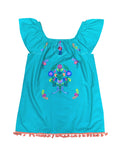 Rayon Mint Flower Dress (12M-24M) $9.50 (2-4) $10.00 And (5-8) $10.00 Per Piece