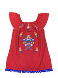 Rayon Red Flower Dress (12M-24M) $9.50 (2-4) $10.00 And (5-8) $10.00 Per Piece