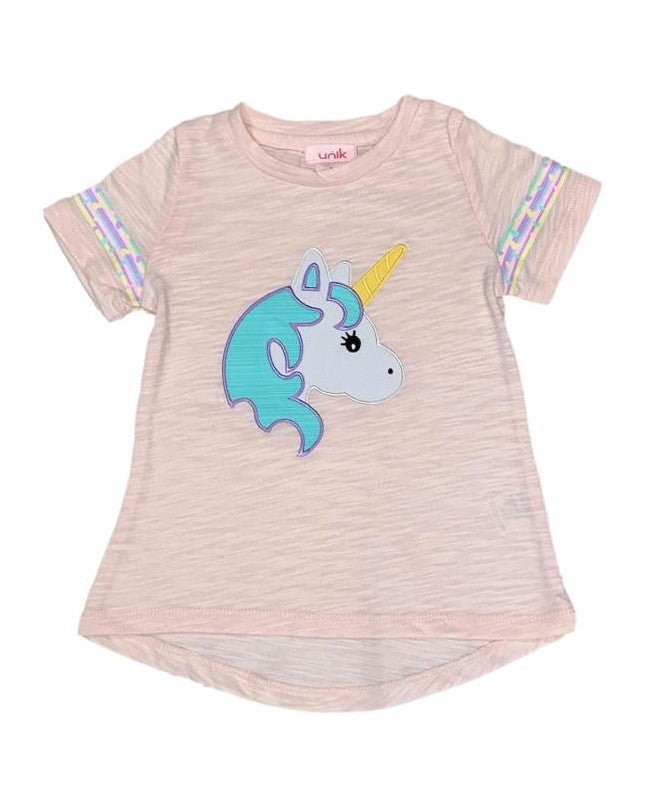 Unik Girl Unicorn Cotton Top Size 2-12 $24 Per Set