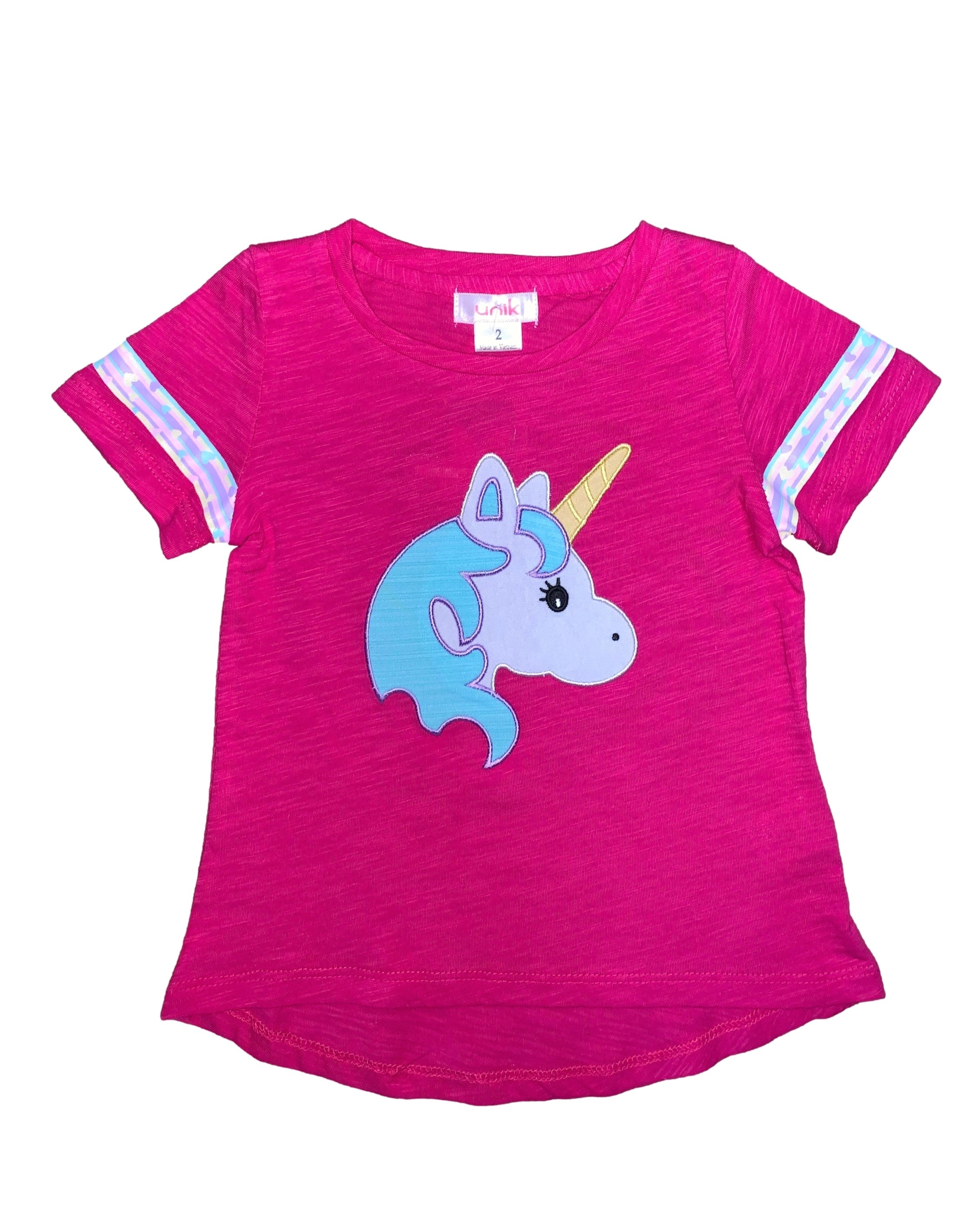 Unik Girl Unicorn Cotton Top Size 2-12 $24 Per Set