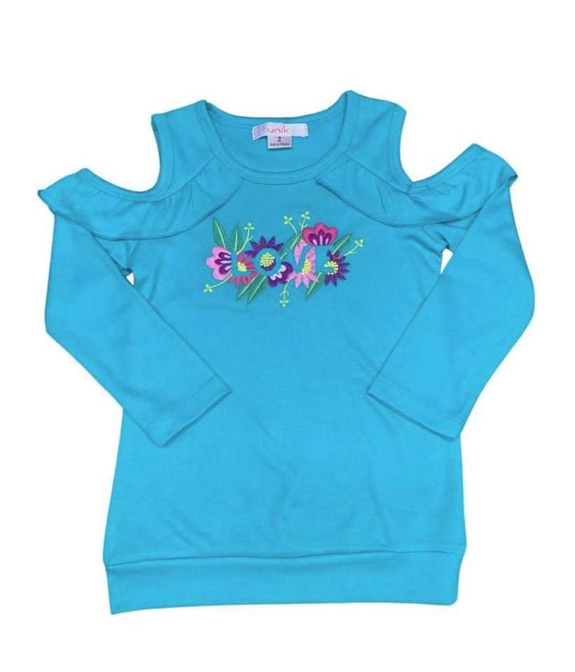 Cold-Shoulder Long-Sleeve Top ( 2-12 ) $4 per piece GB722