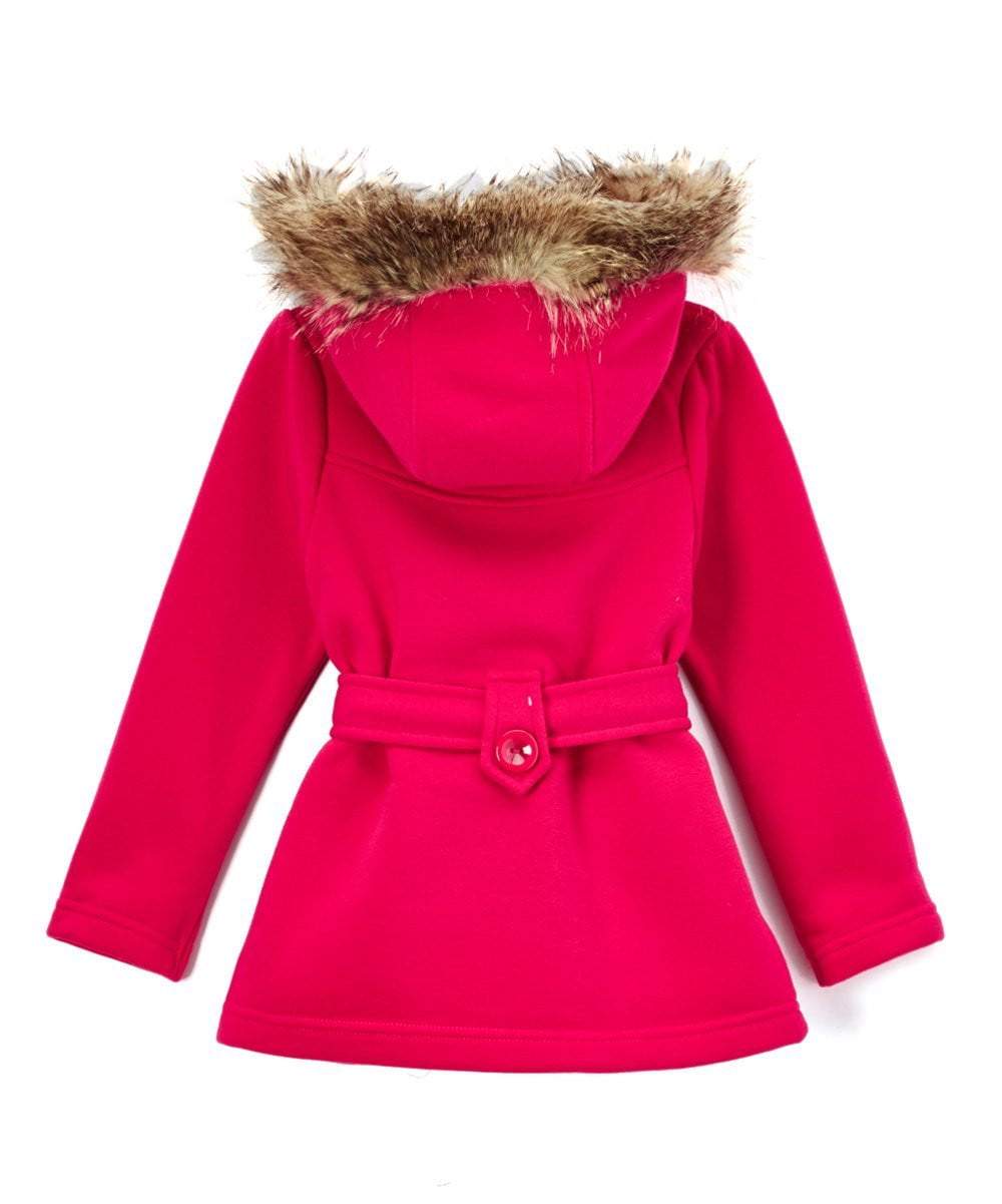 unikinc - Girl Fleece Coat With Hood - Unikinc
