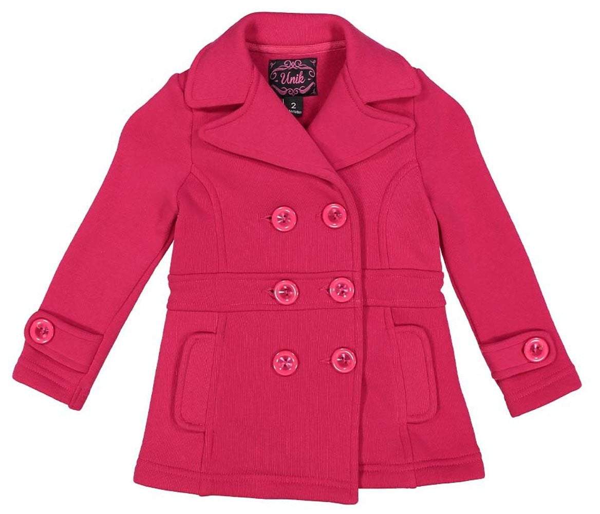 unikinc - Girl Fleece Coat With Buttons - Unikinc