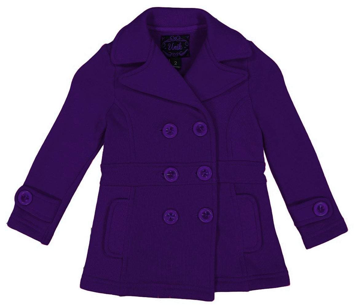 unikinc - Girl Fleece Coat With Buttons - Unikinc
