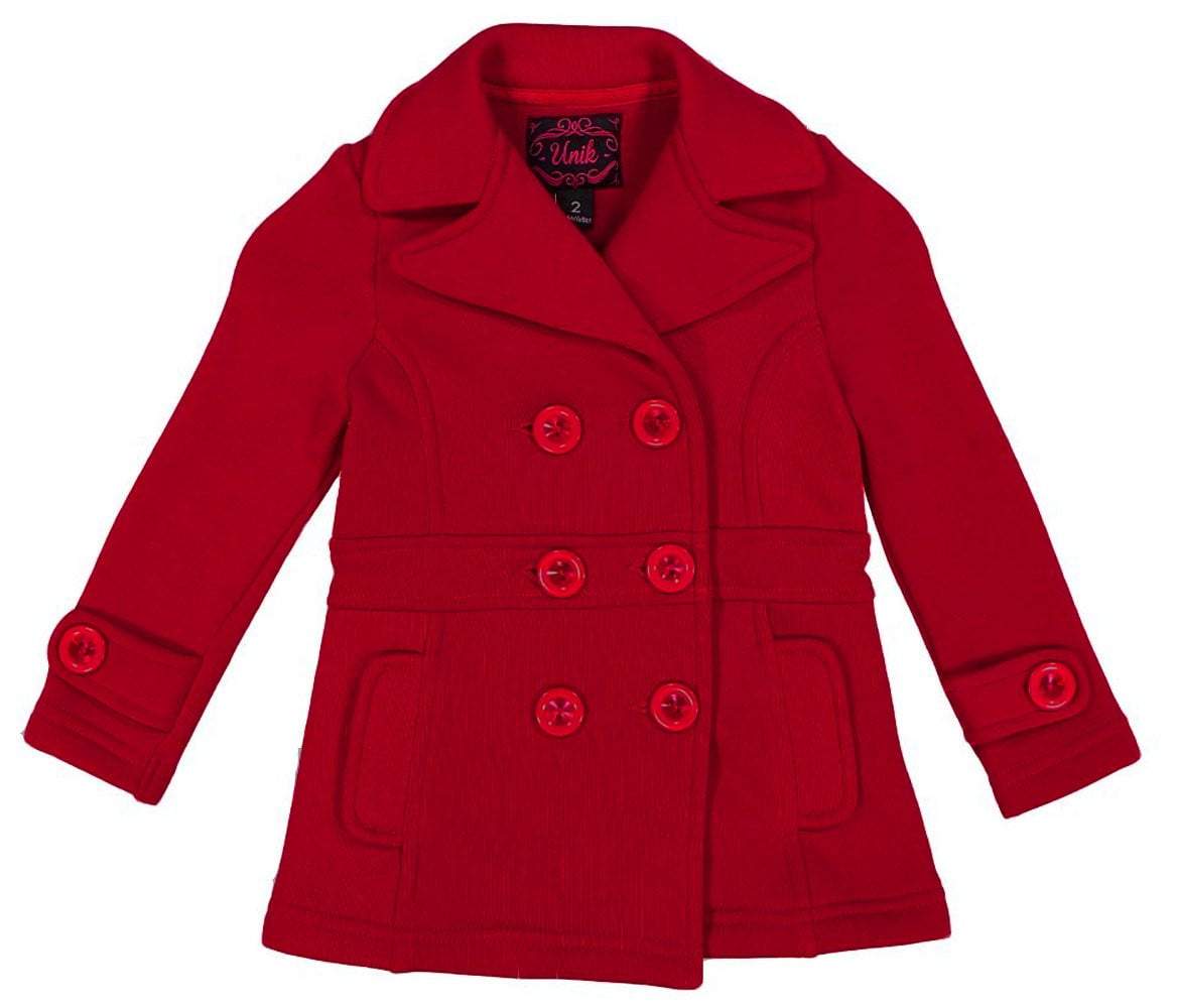 unikinc - Girl Fleece Coat With Buttons - Unikinc