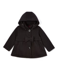 Baby & Toddler Pea Coat with Bow And Removable Hood - Black (12M-24M) $9.00  (2-4) $9.50 Per Piece