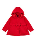 Baby & Toddler Pea Coat with Bow And Removable Hood - Red (12M-24M) $9.00  (2-4) $9.50 Per Piece