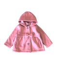 Baby & Toddler Pea Coat with Bow And Removable Hood - Rose (12M-24M) $9.00  (2-4) $9.50 Per Piece