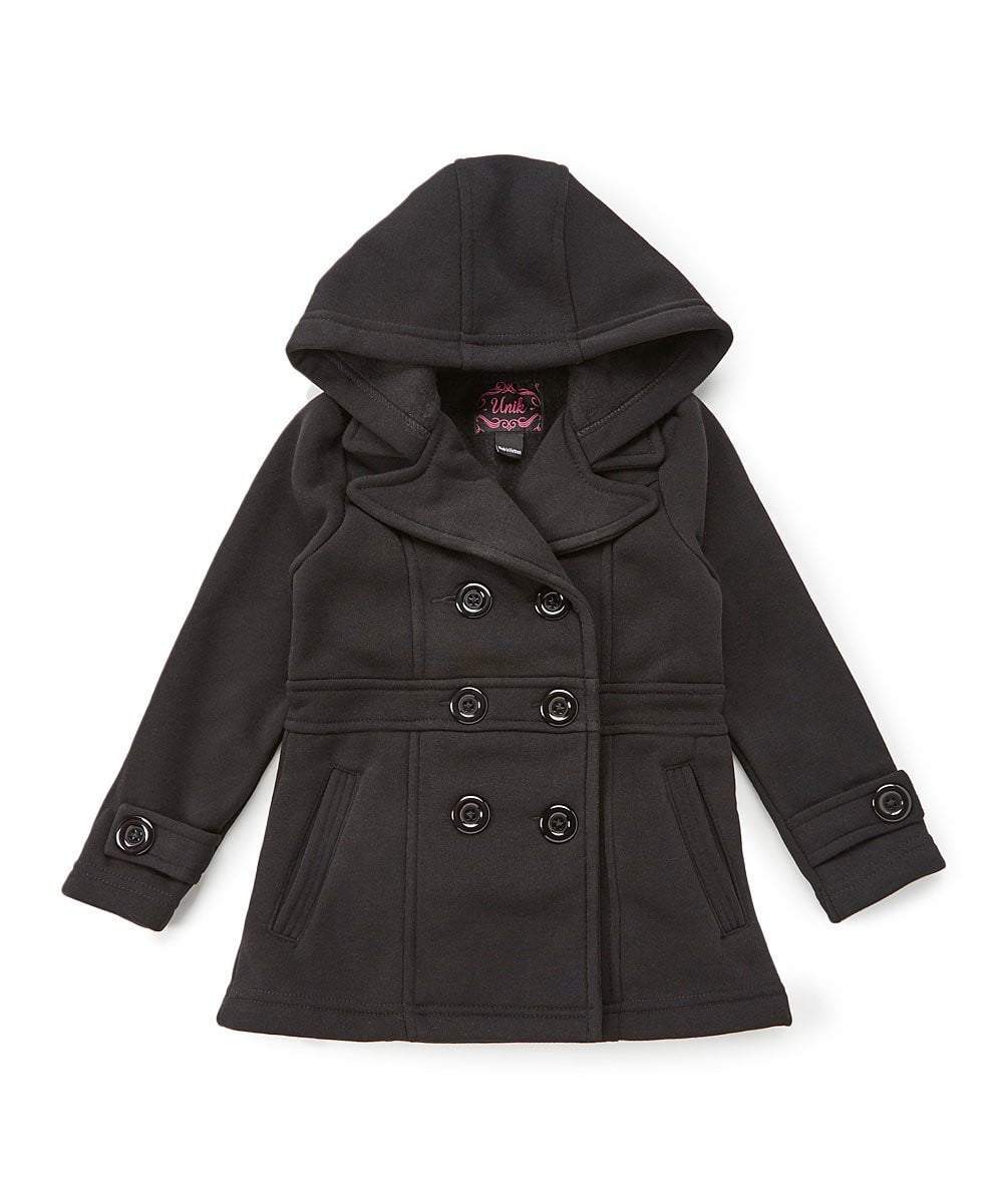 unikinc - Girl Fleece Coat With Hood - Unikinc
