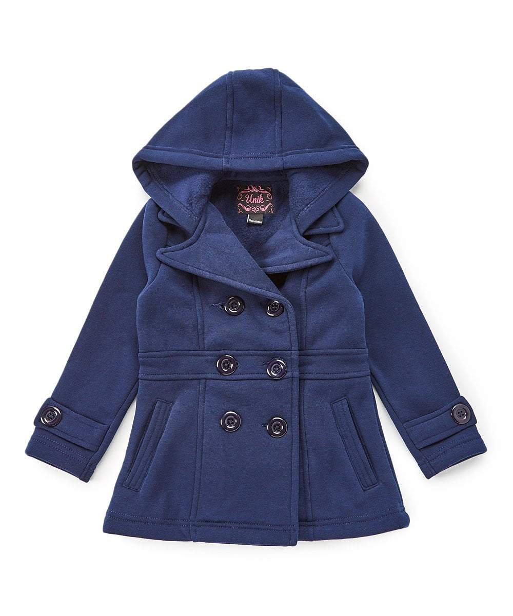 unikinc - Girl Fleece Coat With Hood - Unikinc