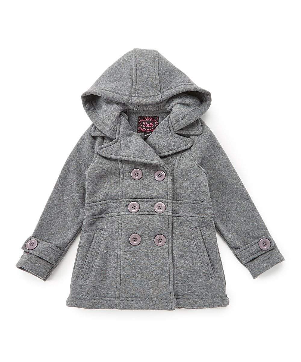 unikinc - Girl Fleece Coat With Hood - Unikinc