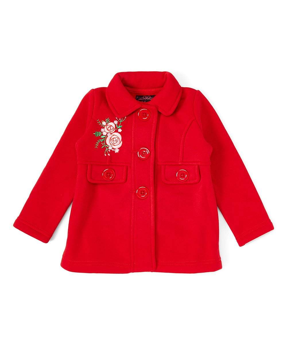 unikinc - Girl Floral Embroidered Jacket - Unik Inc