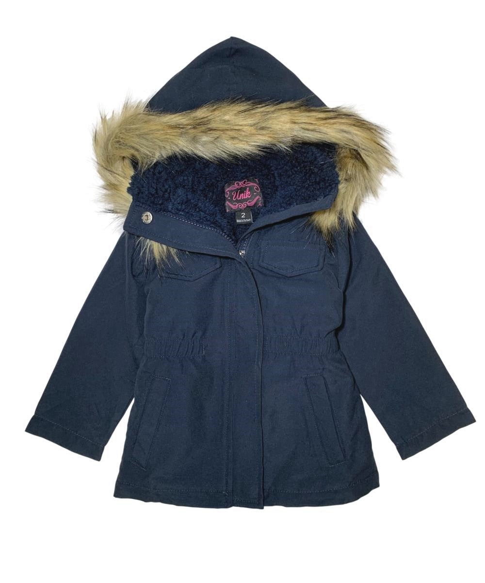 Girl's Sherpa Lined Utility Coat Navy (2-4) $11.00 and (S-XL) $12.00 Per Piece