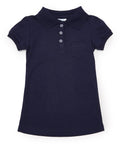 Girl's Navy Polo with Pocket Uniform Shirt $4.75-$5.00 Per Piece