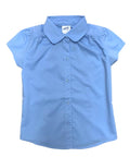Button Up Girls Uniform Shirt White, Sky Blue (5-18) $5.75-$6.00 Per Piece GSU06