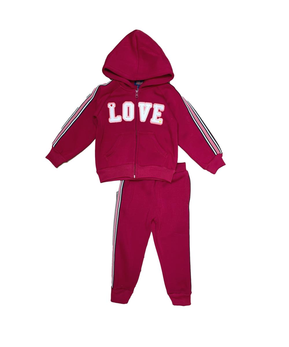 Girl Love Jogger Track Suit (12m-24m) $7.50 (2-4) $8.50 5-8 ($9.50) 10-14 (10.50) Per set