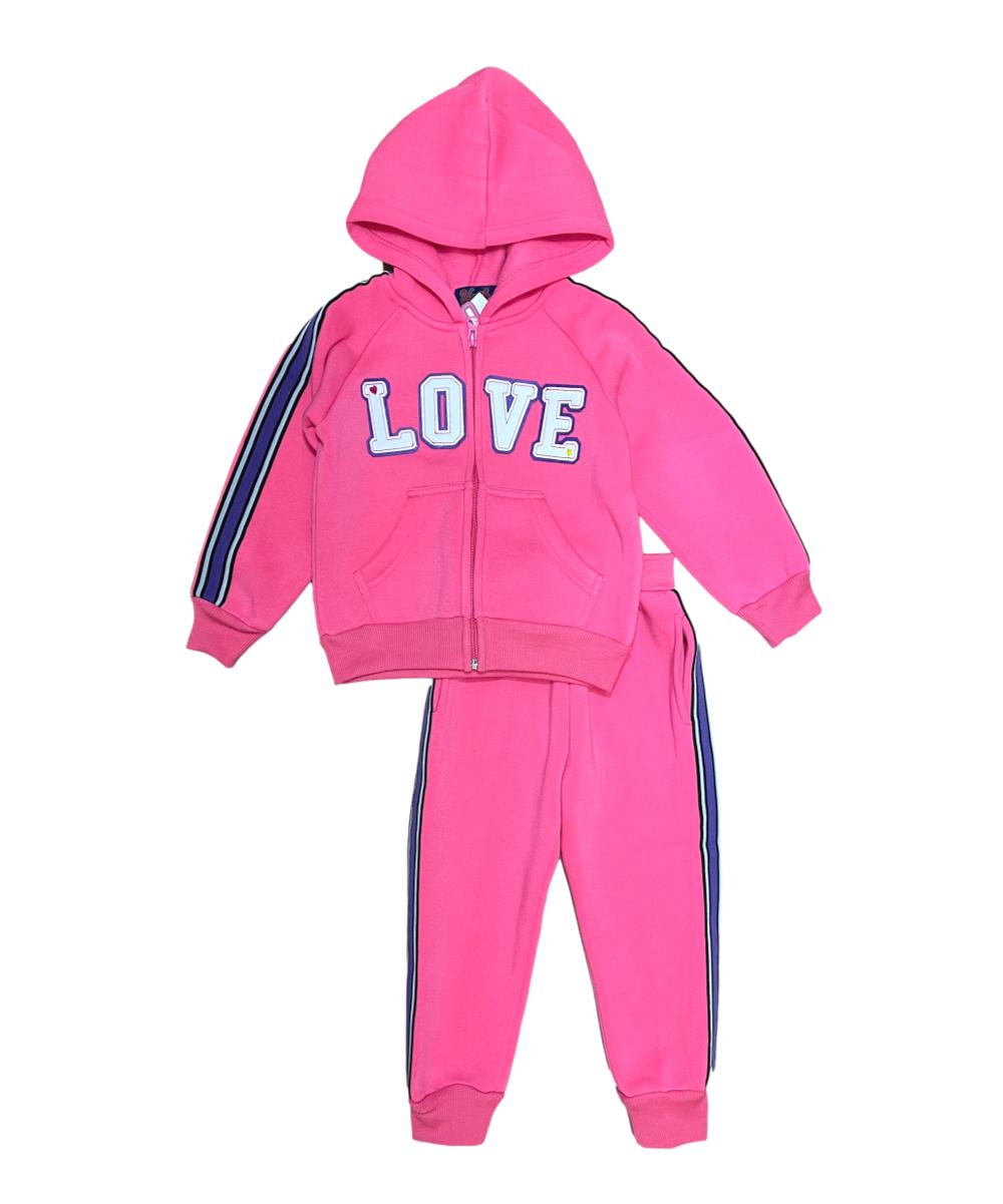 Girl Love Jogger Track Suit (12m-24m) $7.50 (2-4) $8.50 5-8 ($9.50) 10-14 (10.50) Per set