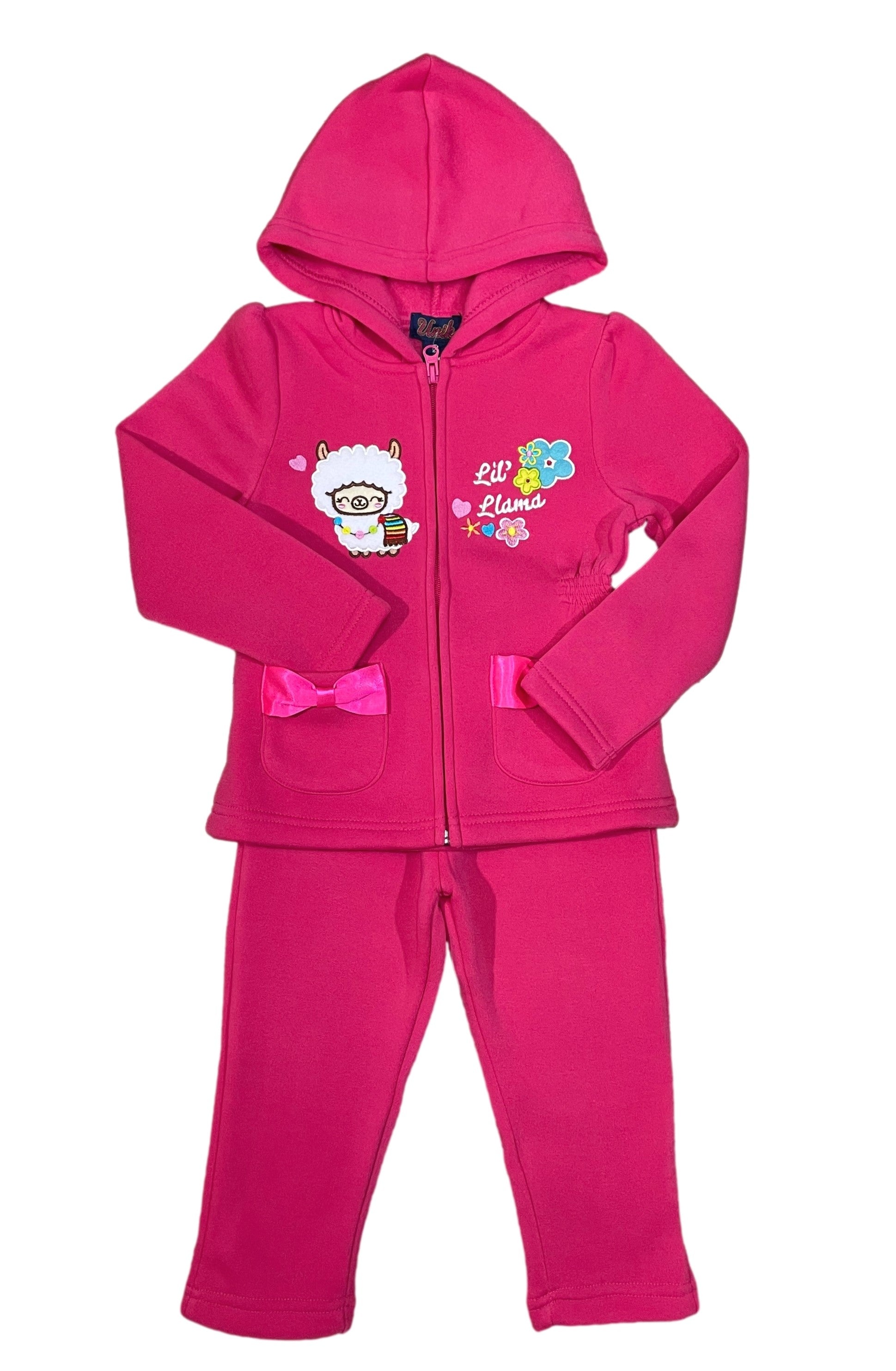 Lil' Llama Girl Tracksuit (12m-24m) $8.50 (2-4) $9.50 (5-8) $10.50 and (10-14) $11.50 Per Set
