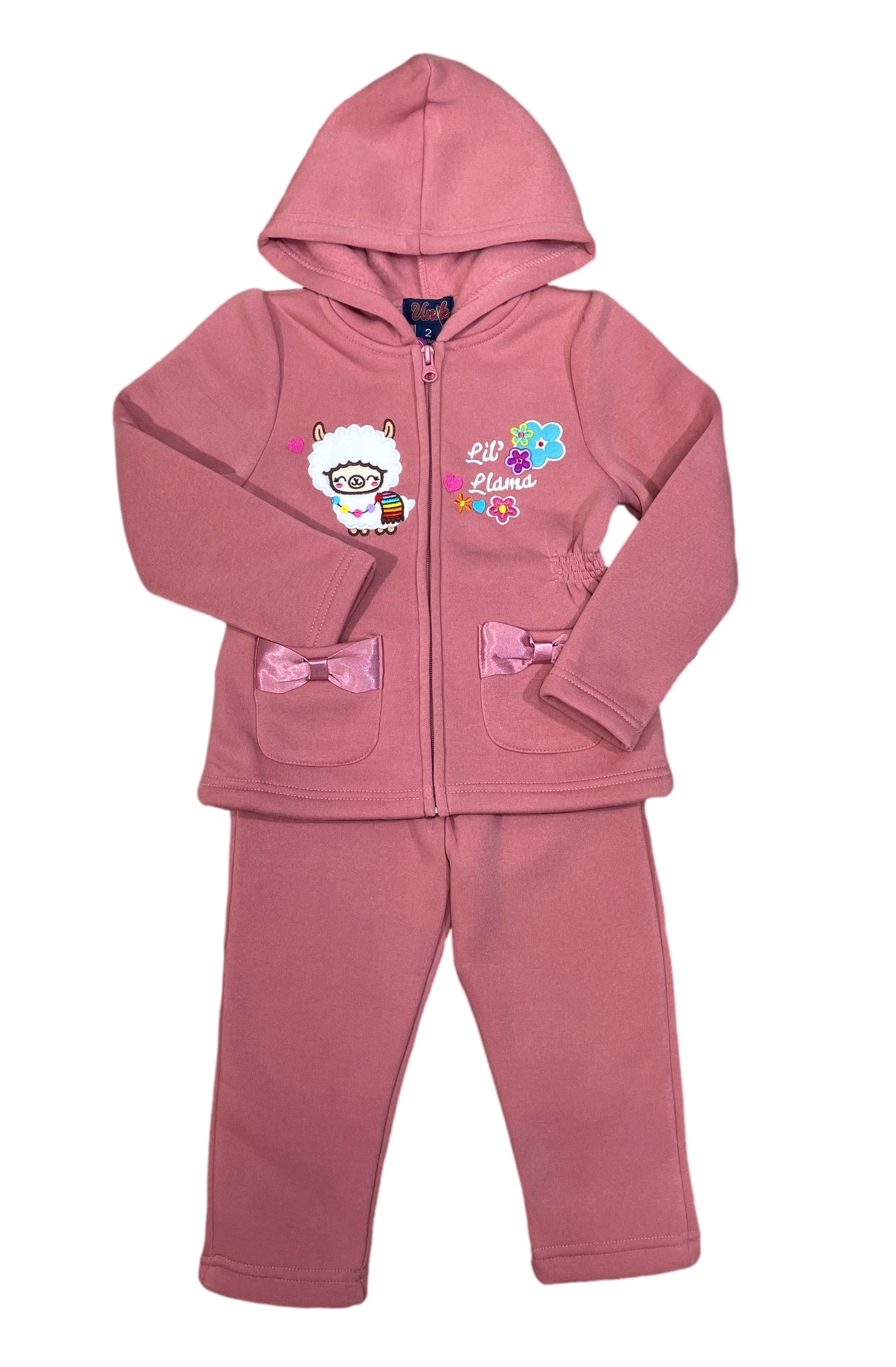 Lil' Llama Girl Tracksuit (12m-24m) $8.50 (2-4) $9.50 (5-8) $10.50 and (10-14) $11.50 Per Set