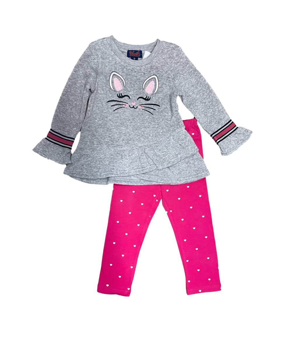 Girls Kitty Whiskers Legging Sets (2-4) $7.50 (5-8) $8.50