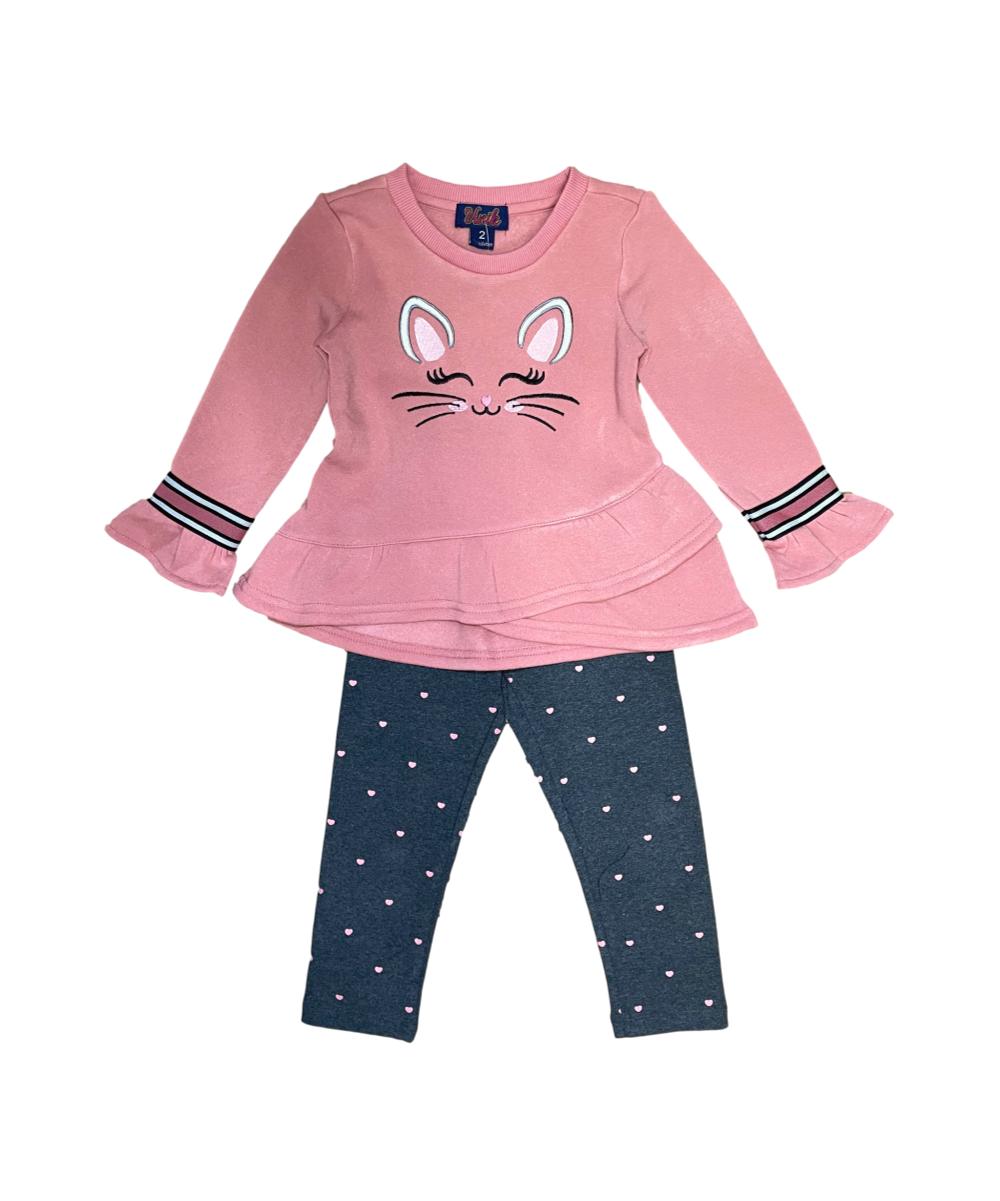 Girls Kitty Whiskers Legging Sets (2-4) $7.50 (5-8) $8.50