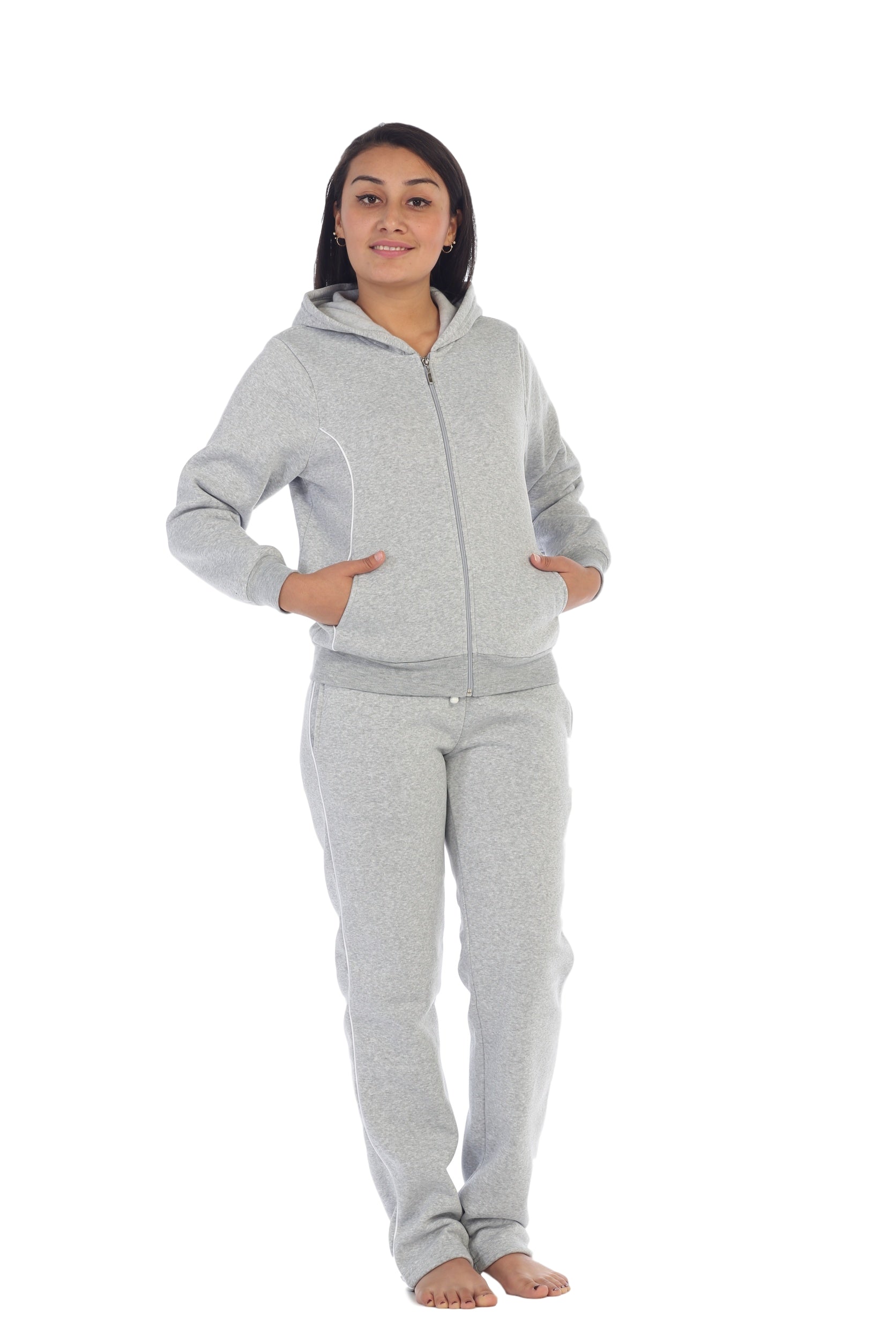 Women's 2 Piece Fleece Matching Tracksuit